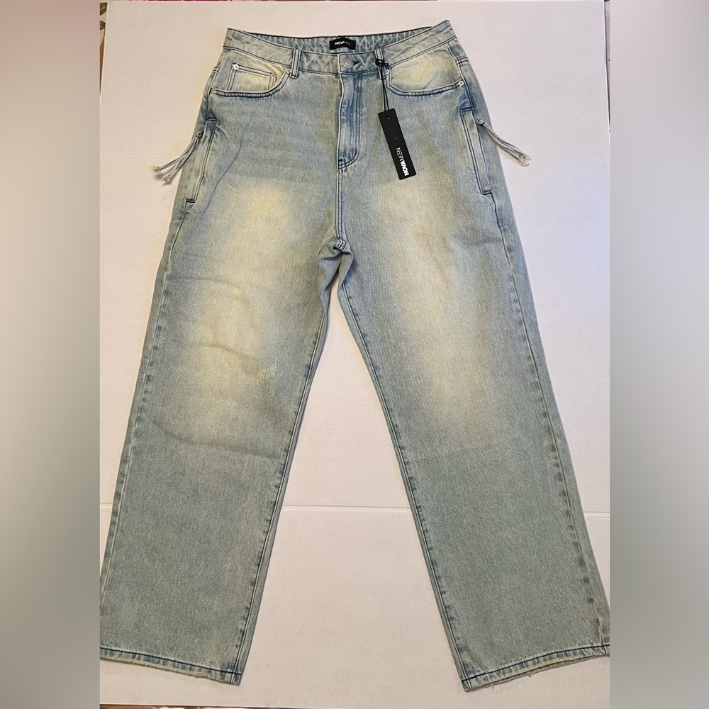 Run It By Baggy Jeans - Light Blue Wash